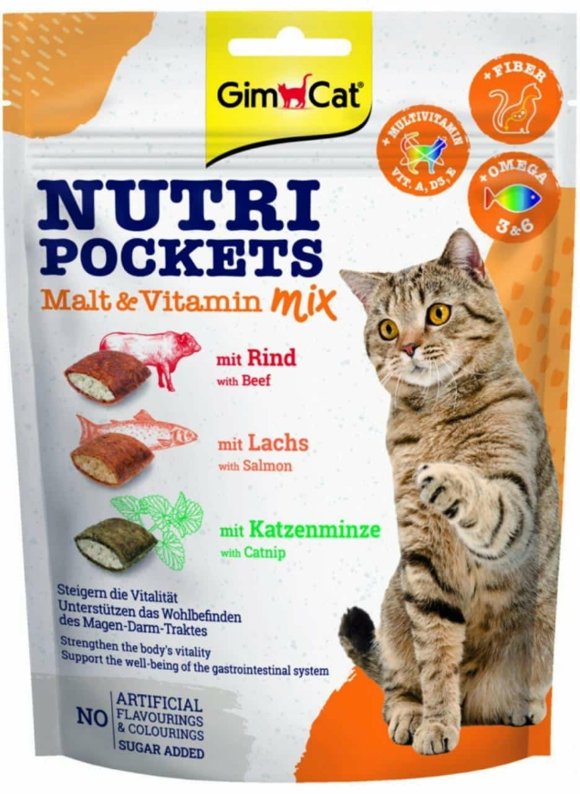 Picture of Gimcat Nuti Pockets Malt-Vitamin Mix 150g