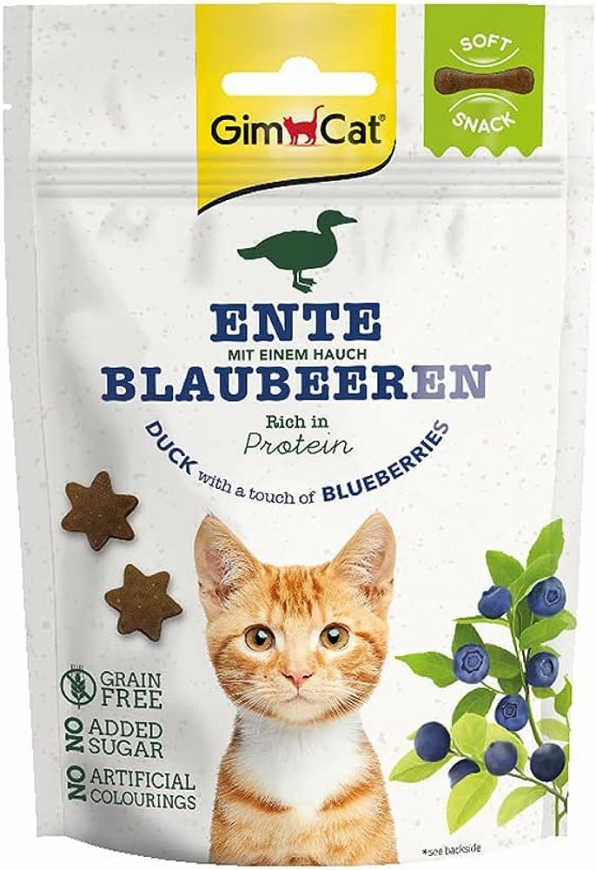 Picture of Gimcat Soft Snack Duck with Blueberry 60g