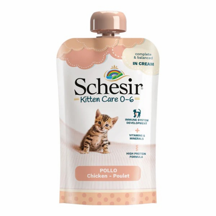 Picture of Schesir Kitten Care 0-6 Pouch Chicken Cream 150g