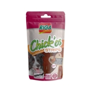 Picture of Riga Chick'Os Stripes Chicken Dog Treats - 100g