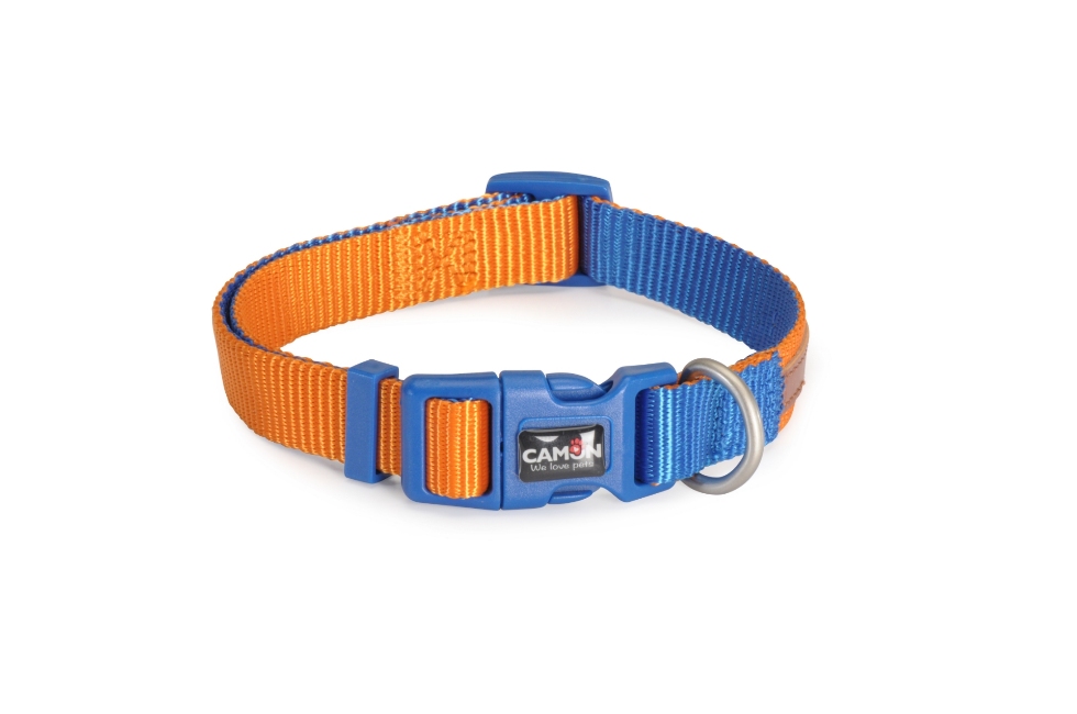 Picture of Camon Adjust Collar Double Premium Orange Blue
