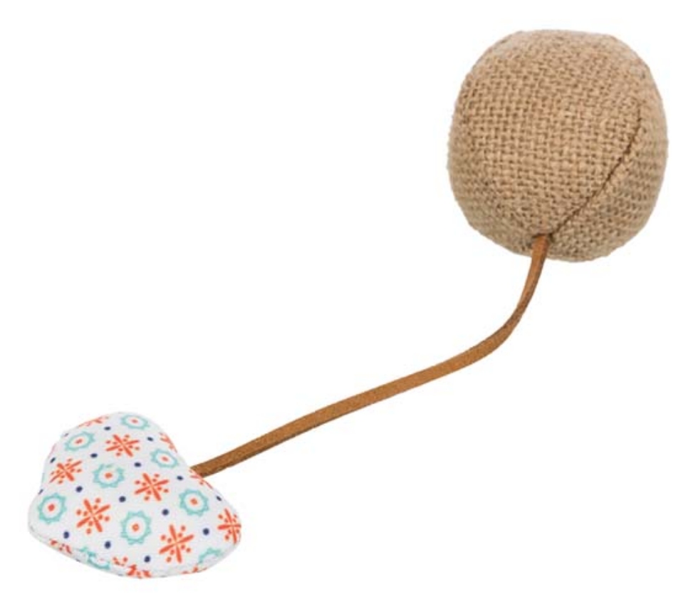 Picture of Trixie  Ball With Heart Jute-Fabric ? 4.5 × 18 Cm
